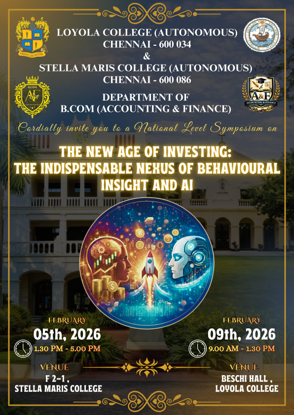 National Level Symposium on The New Age of Investing: The Indispensable Nexus of Behavioural Insight and AI - Invitation