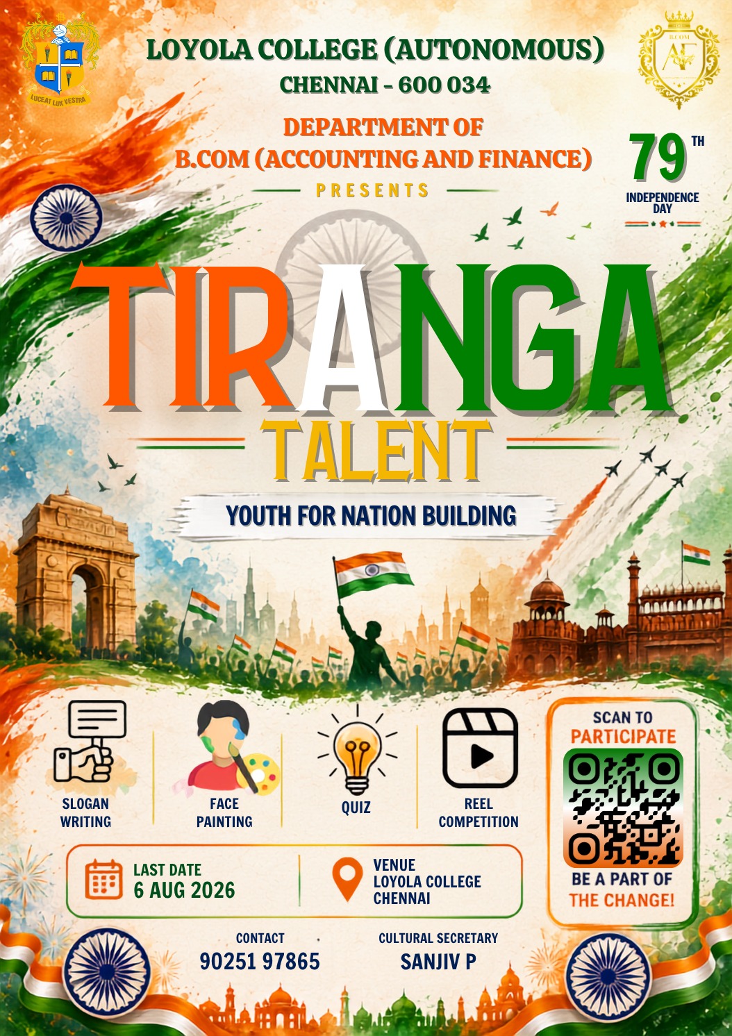 TIRANGA TALENT - Youth for Nation Building - Invitation
