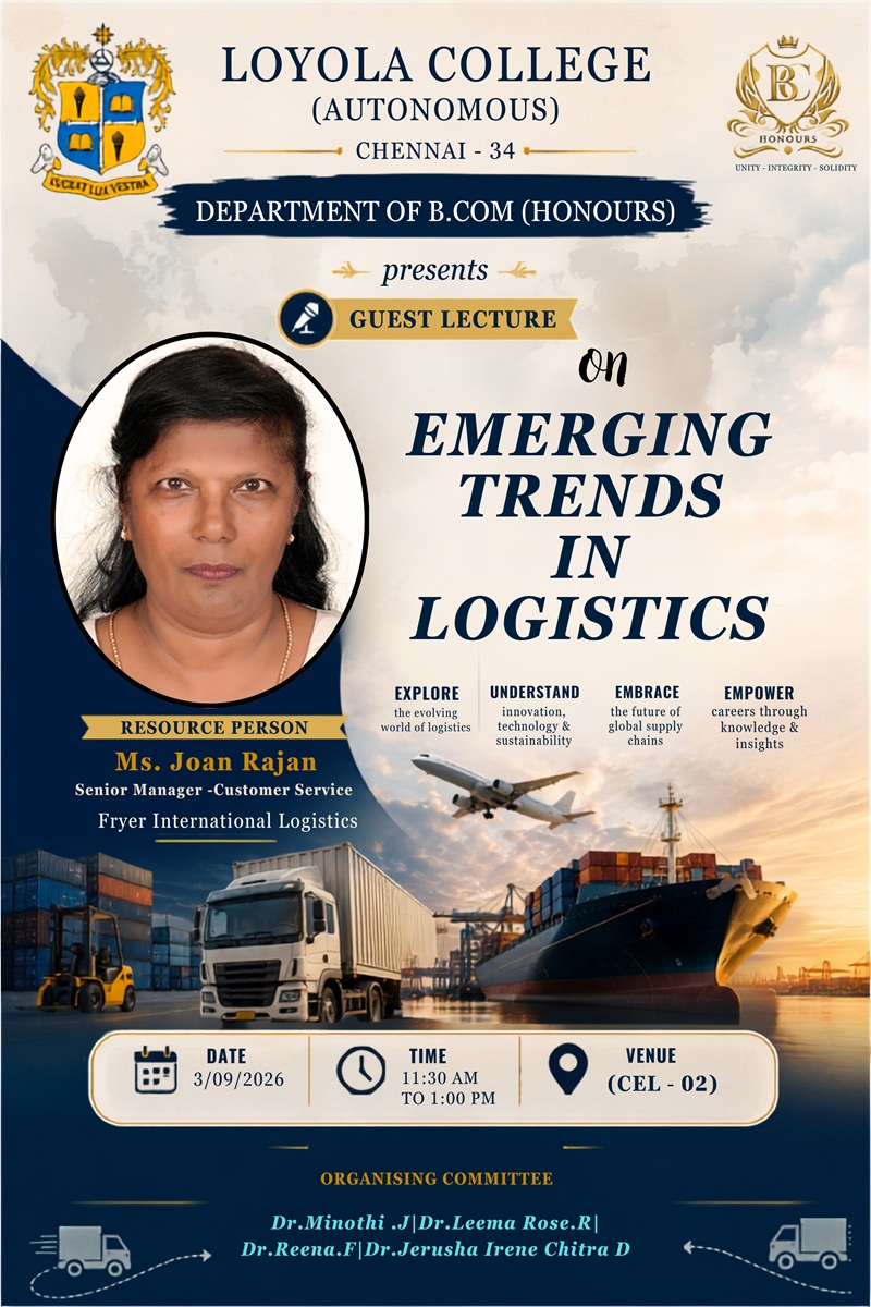 Guest Lecture on Emerging Trends in Logistics - Invitation