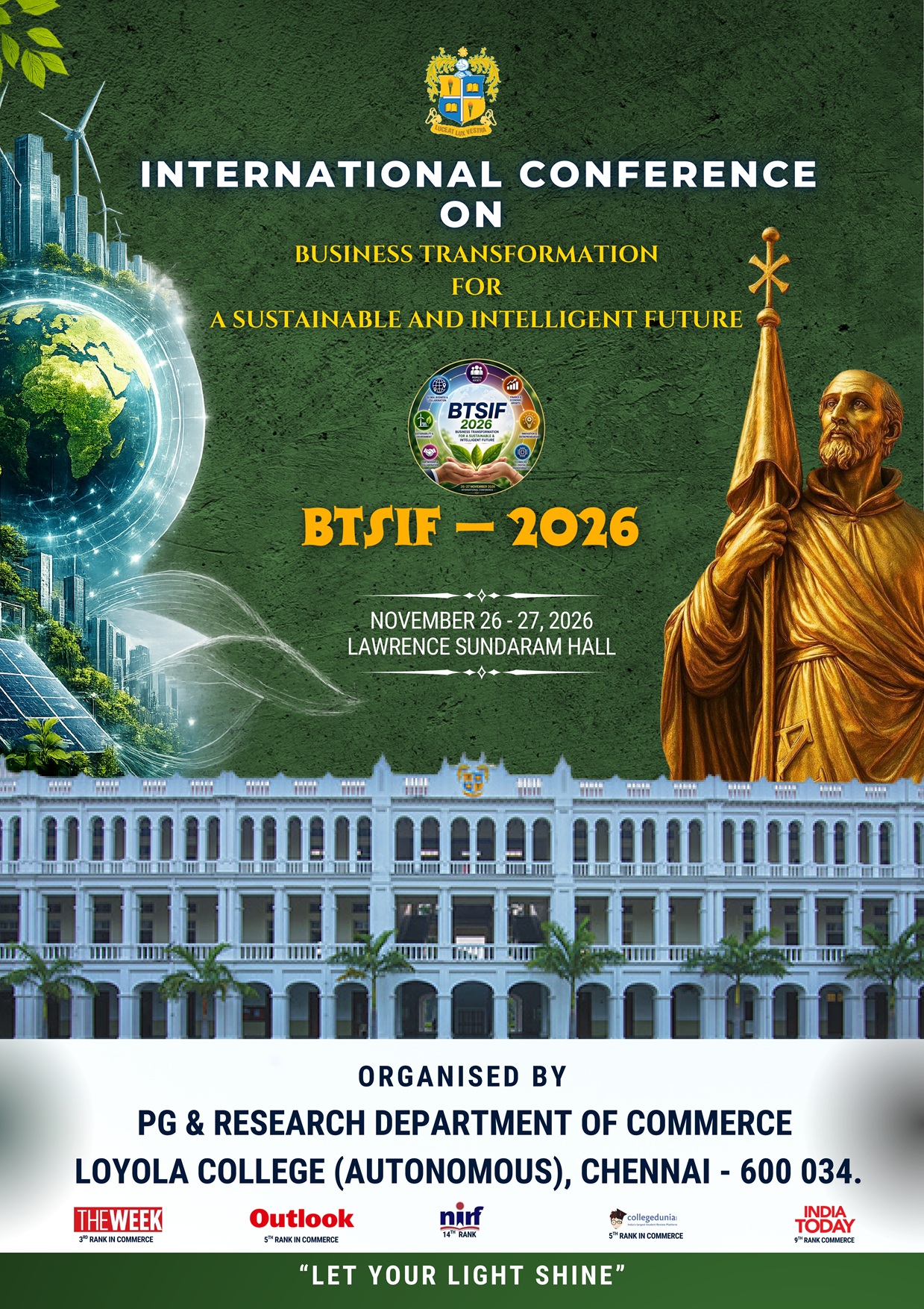International Conference on “Business Transformation for a Sustainable and Intelligent Future Business Transformation“