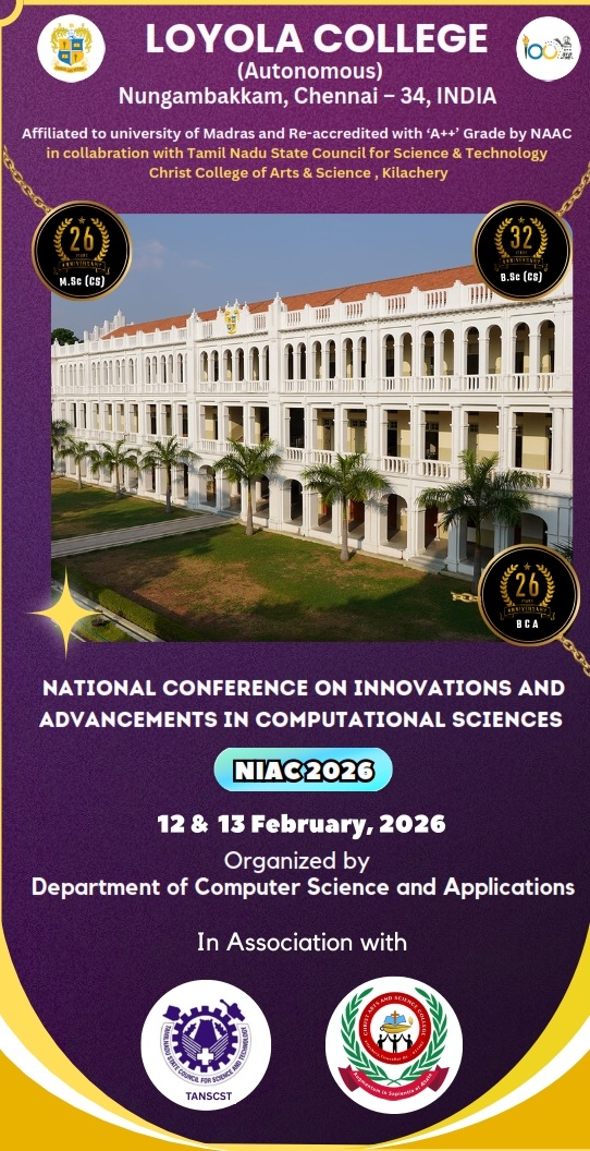 A Two Day National Conference on Innovations and Advancements in Computational Sciences -  NCDDI 2026 - Invitation