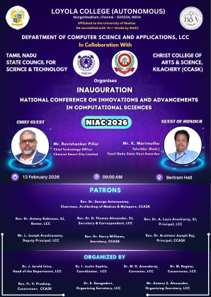 National Conference on Innovations and Advancements in Computational Sciences - Invitation