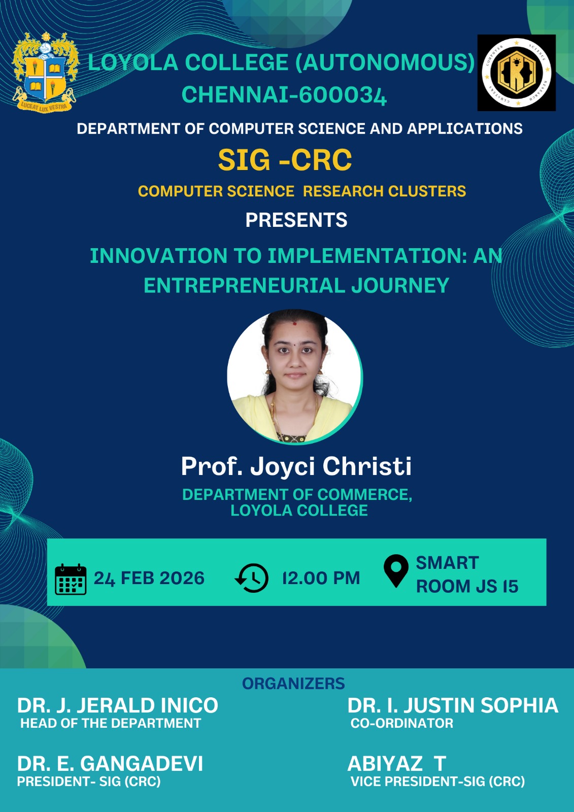 Innovation to Implementation: An Entrepreneurial Journey - Invitation