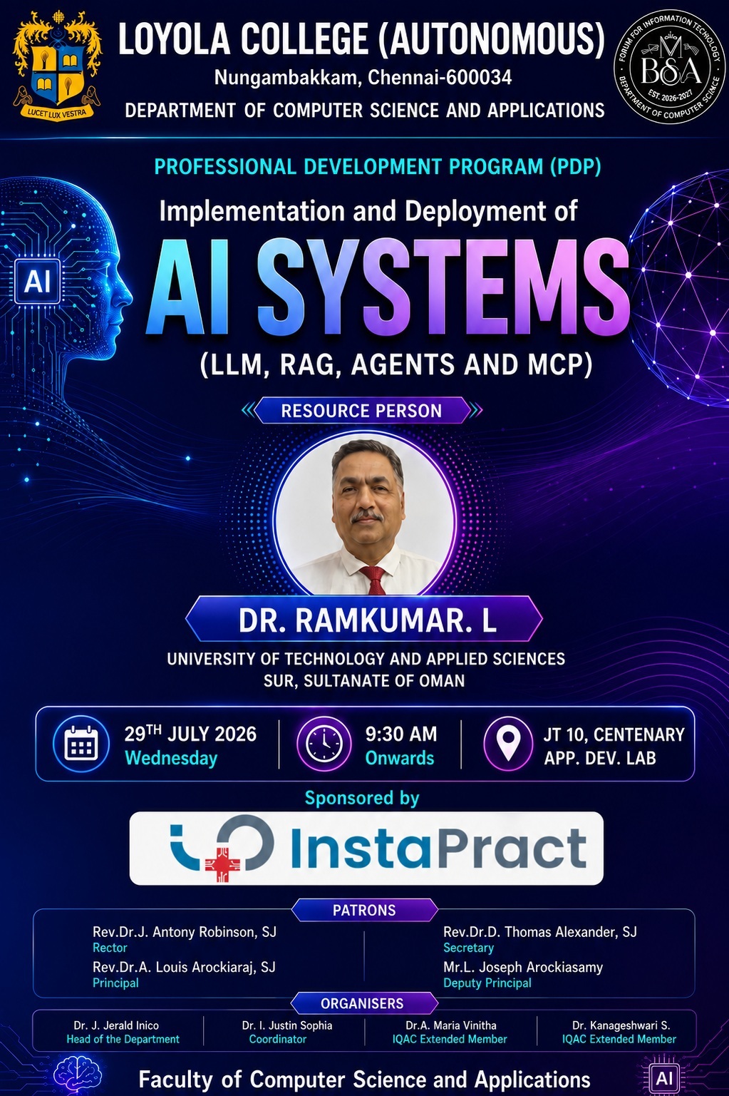 Professional Development Program (PDP) - Implementation and Deployment of AI Systems - Invitation