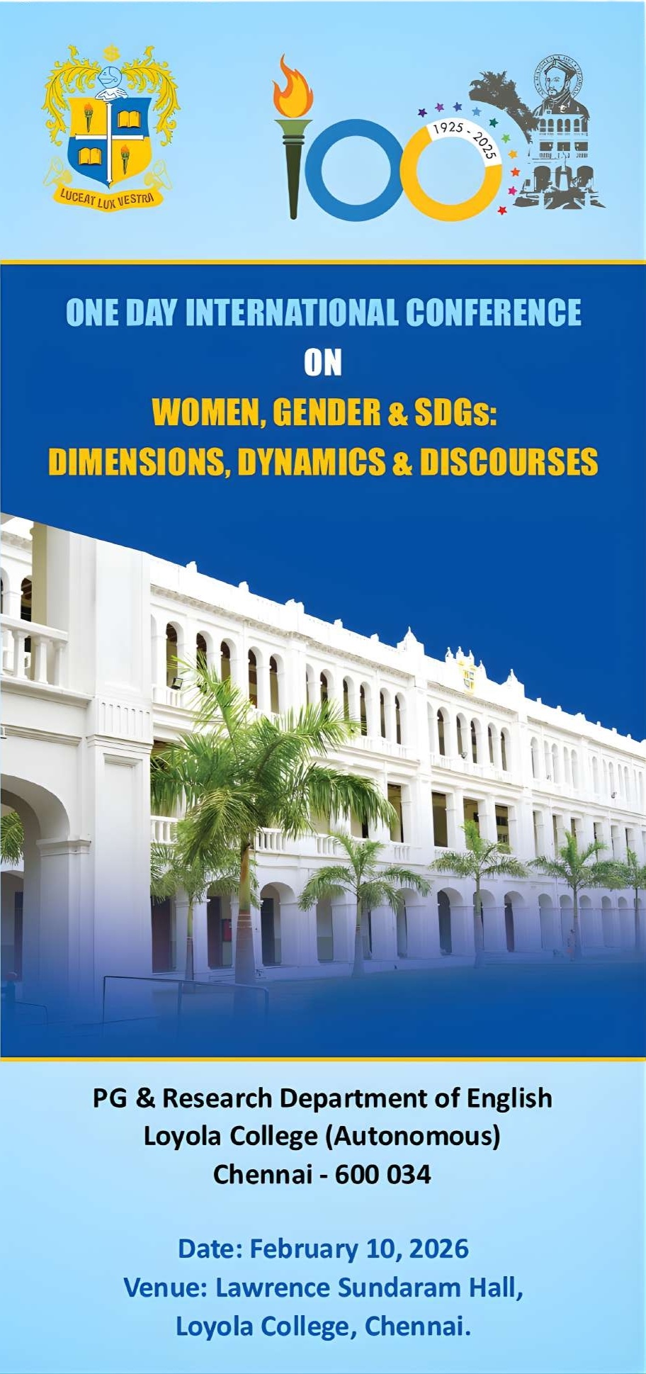 International conference on Women, Gender and SDGs: Dimensions, Dynamics and Discourses - Invitation