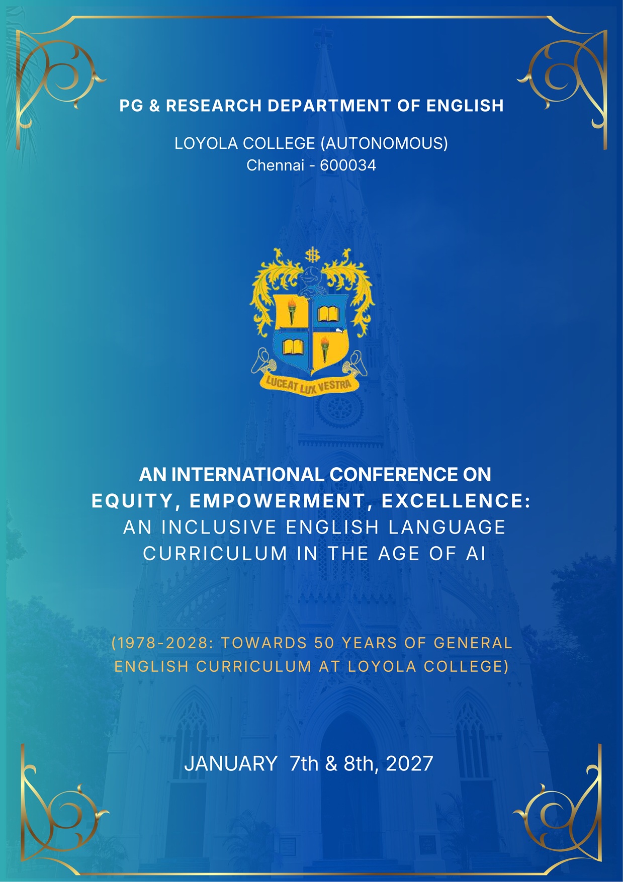 An International Conference on Equity, Empowerment, Excellence: An Inclusive English Language Curriculum in the age of AI