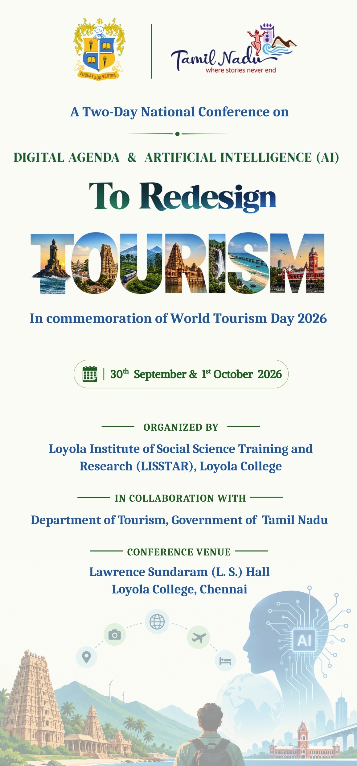 Two-Day National Conference - “Digital Agenda and Artificial Intelligence (AI) to Redesign Tourism“
