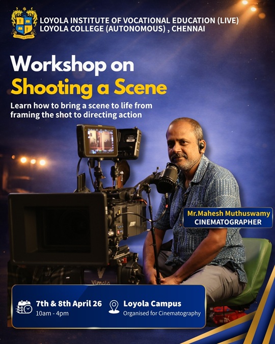 Workshop on Shooting a Scene - Invitation
