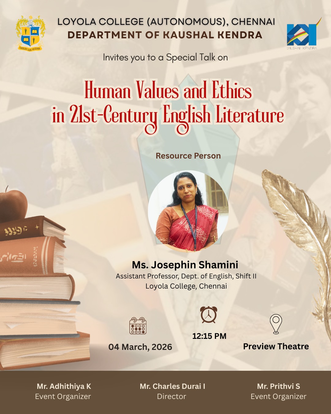 Human Values and Ethics in 21st-Century English Literature - Invitation