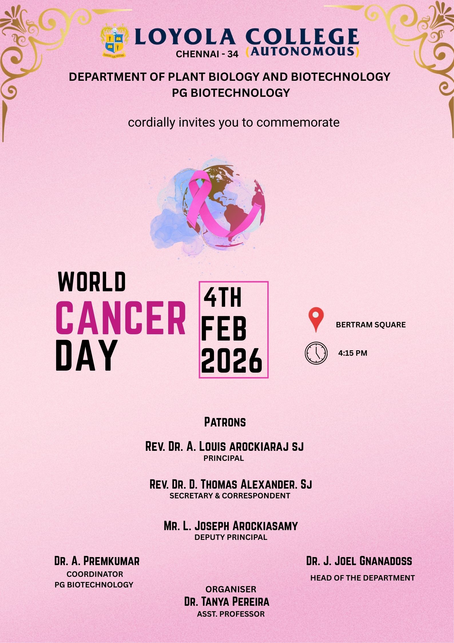 World Cancer Day - Invitation