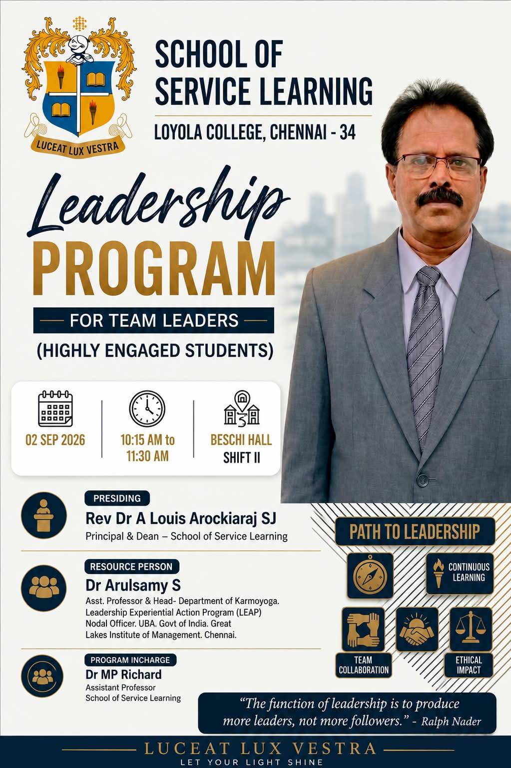 Leadership Programme  for Team Leaders (Shift-II) - Invitation