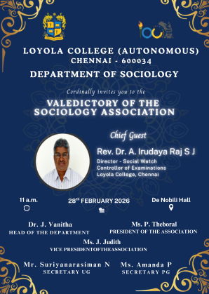 Valedictory of the Sociology Association - Invitation