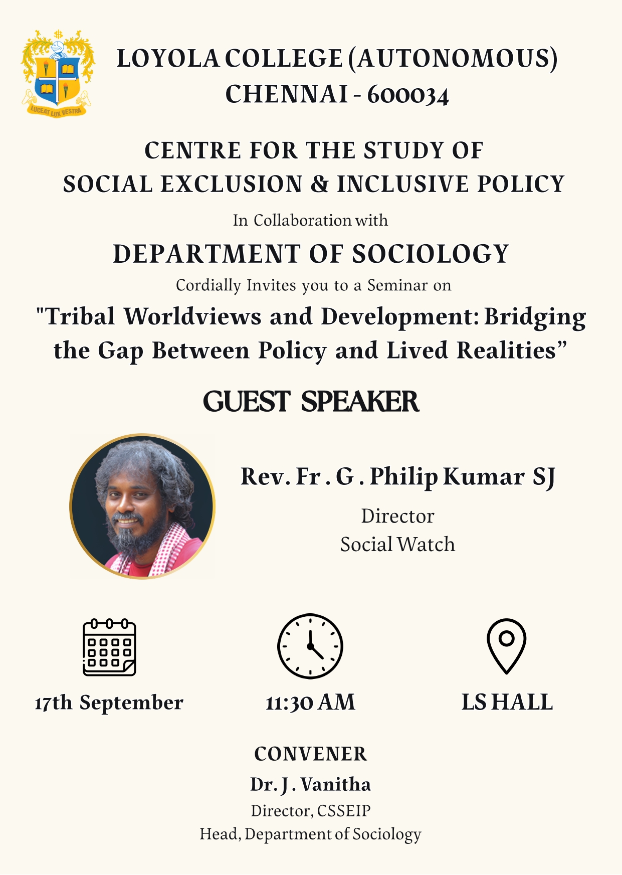 Seminar on “Tribal Worldviews and Development: Bridging the Gap Between Policy and Lived Realities“