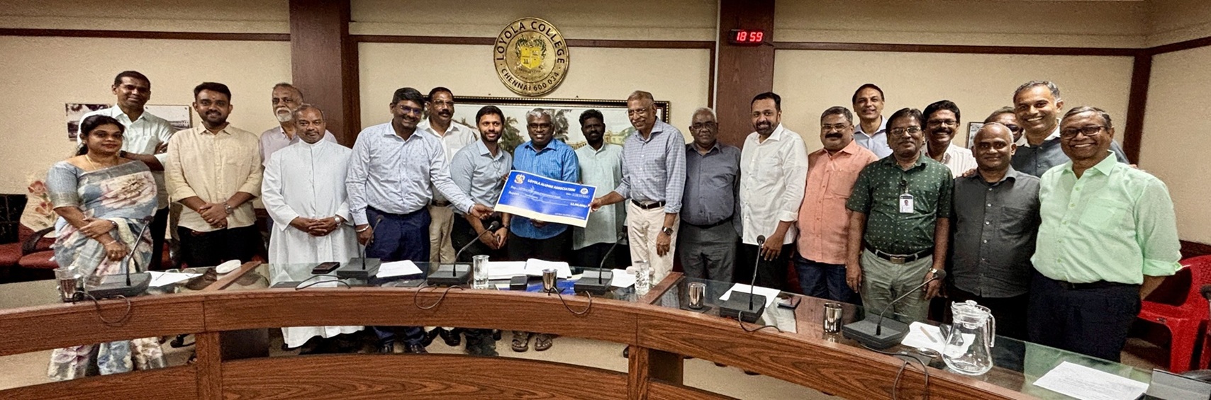 Loyola Alumni Association Contributes to Fr. Kuriakose Scholarship Fund and Loyola Research Endowment Fund image 1